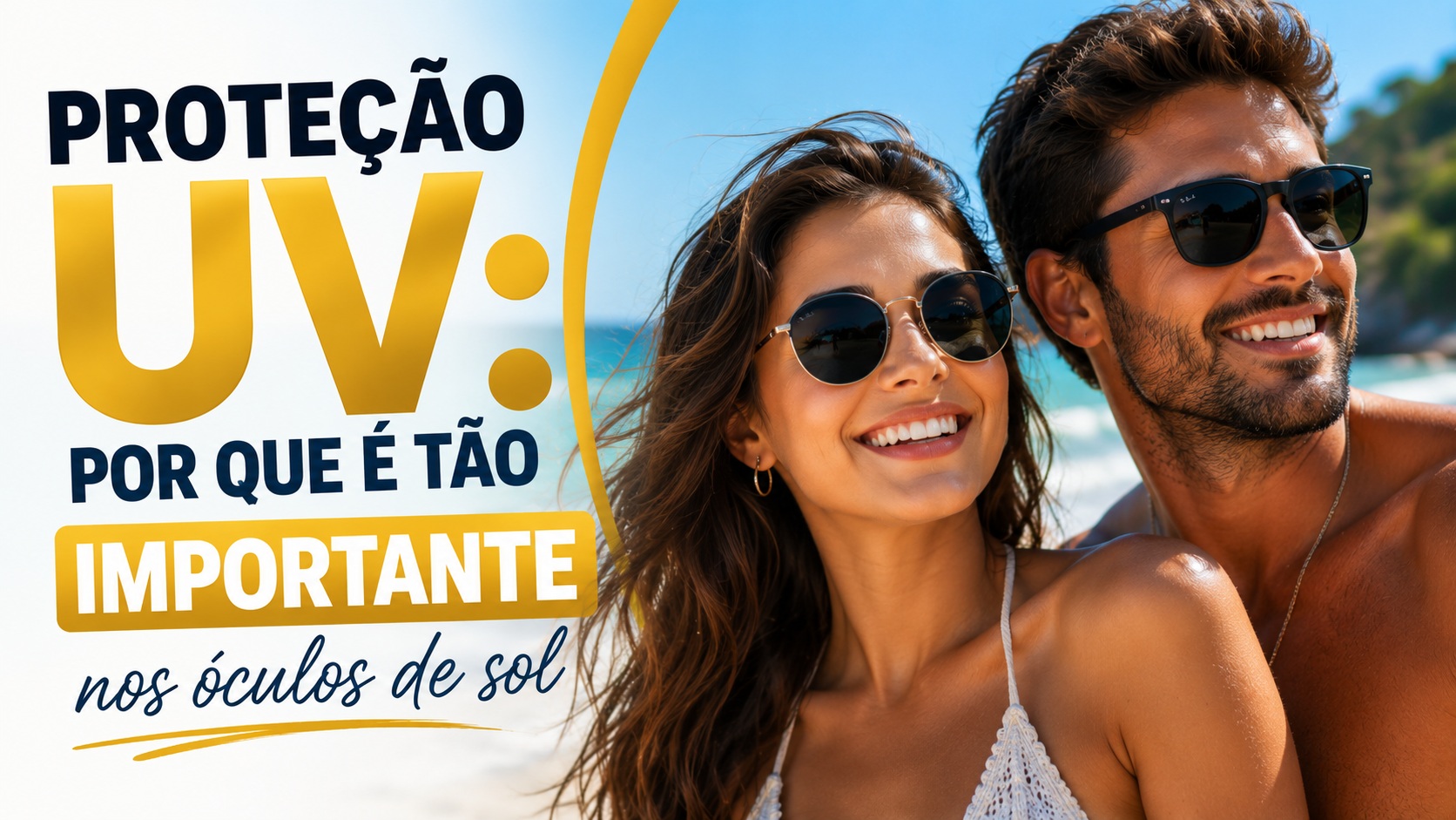 Proteção UV nos óculos de sol